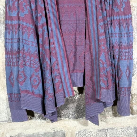 Abercrombie and Fitch Cardigan Sweater Large Purple Blue - Picture 3 of 13